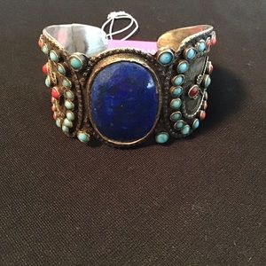 Jewelry - Silver & lapis cuff bracelet NWOT. Jewelry - Silver & lapis cuff bracelet NWOT.